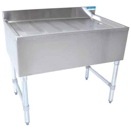 Bk Resources Stainless Steel Under Bar 18" Wide 21" Deep Drain Board BKUBD-18-21S